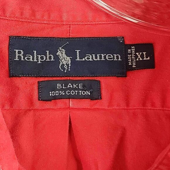 Polo Ralph Lauren Shirt Mens XL Oxford Red Blake Vintage Button Down LS - Picture 4 of 11